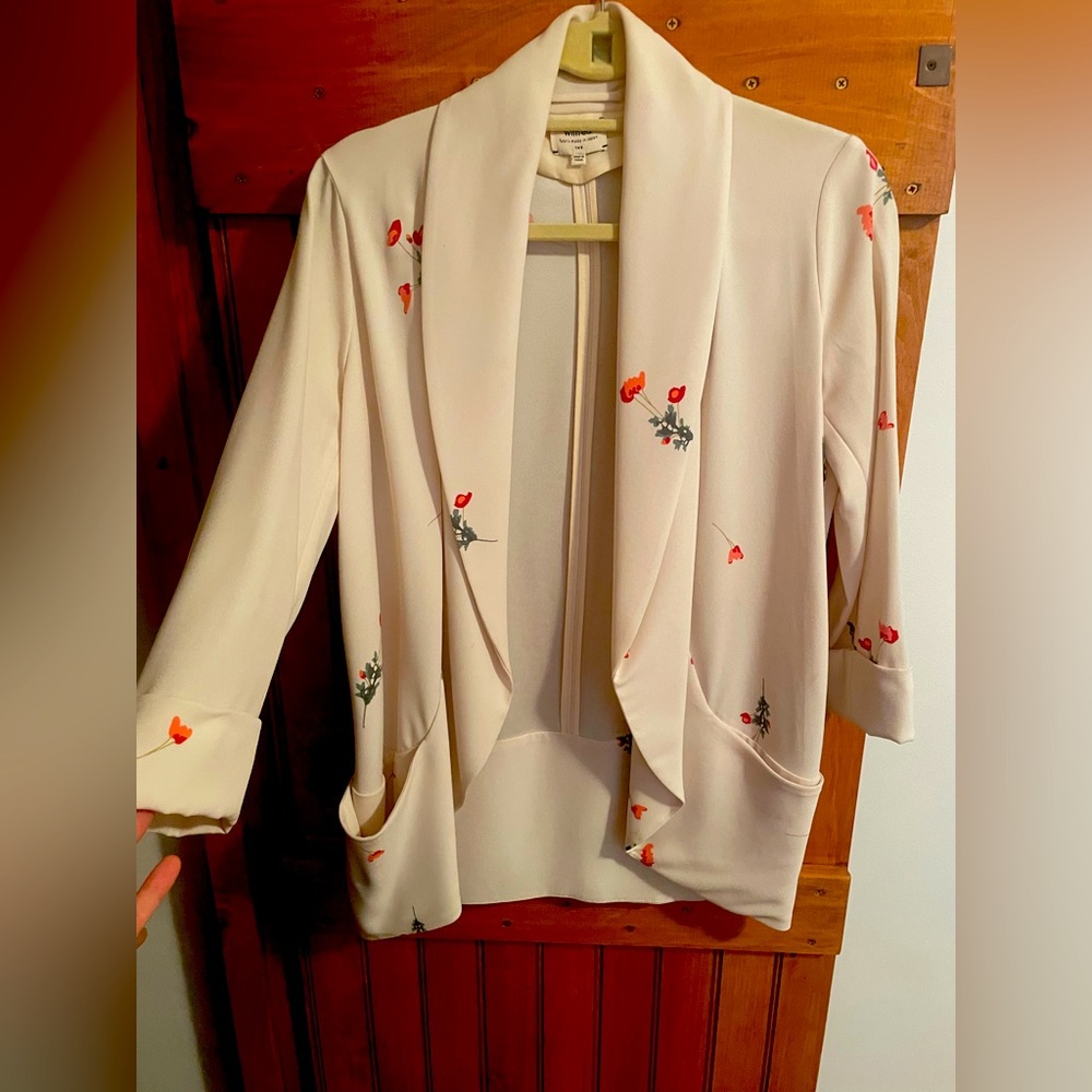 Aritzia floral blazer